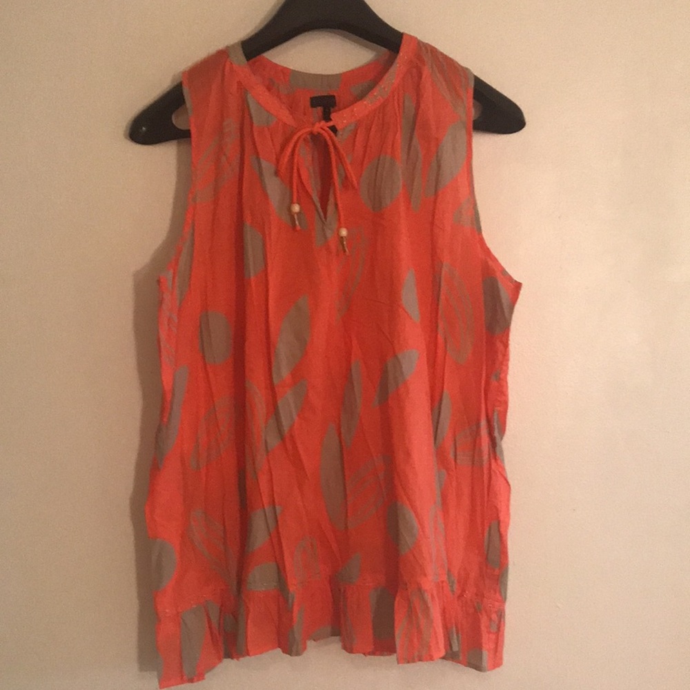 LANE BRYANT RUFFLE HEM TOP - 28 NEW